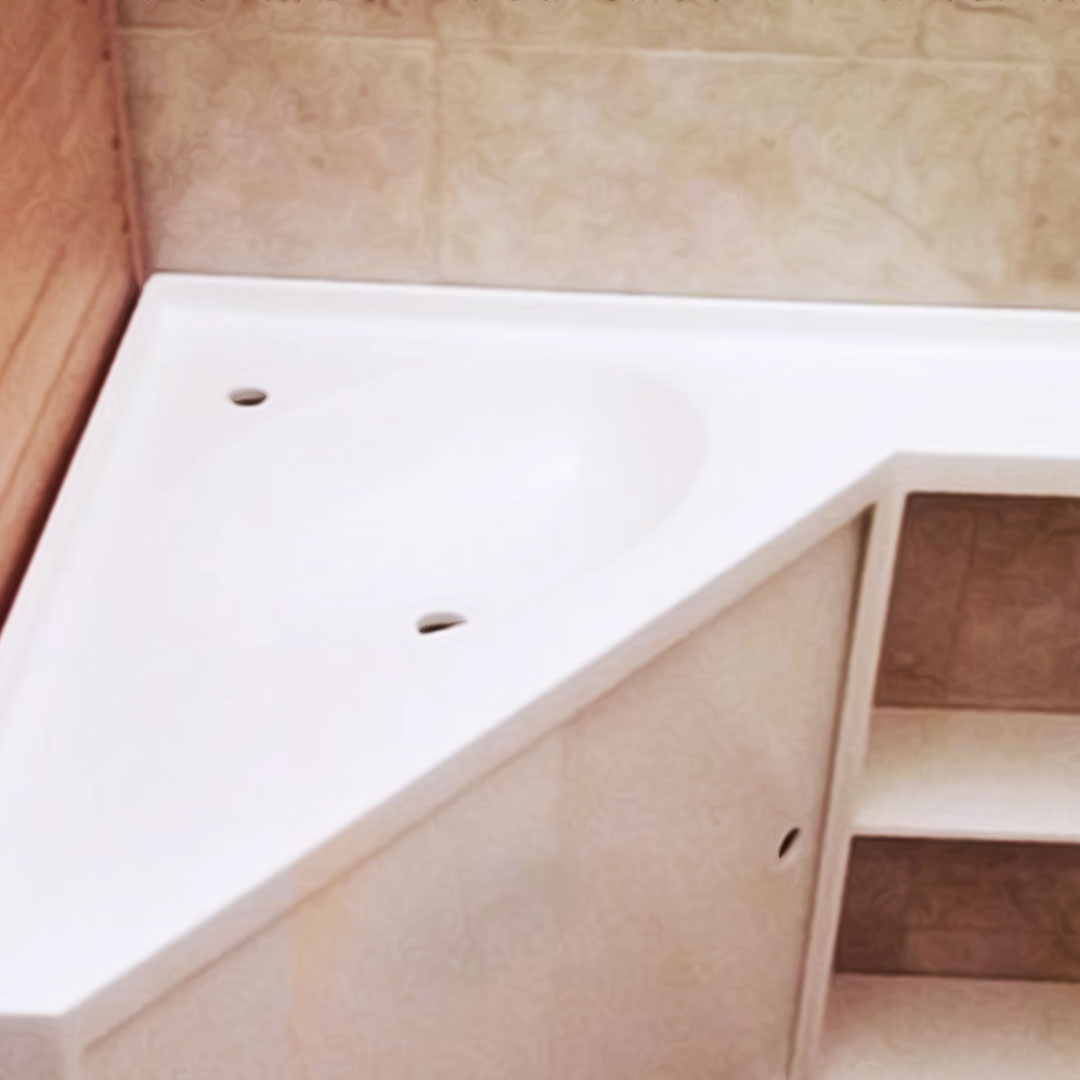 Тумба из искусственного камня с раздвижными дверями 